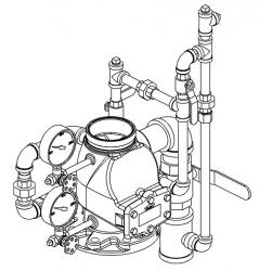 ОБВЯЗКА водосигнального клапана модели J-1 DN:100,150,200